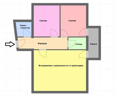 Vânzare - Apartament în Iabălkite,  Pazardjik