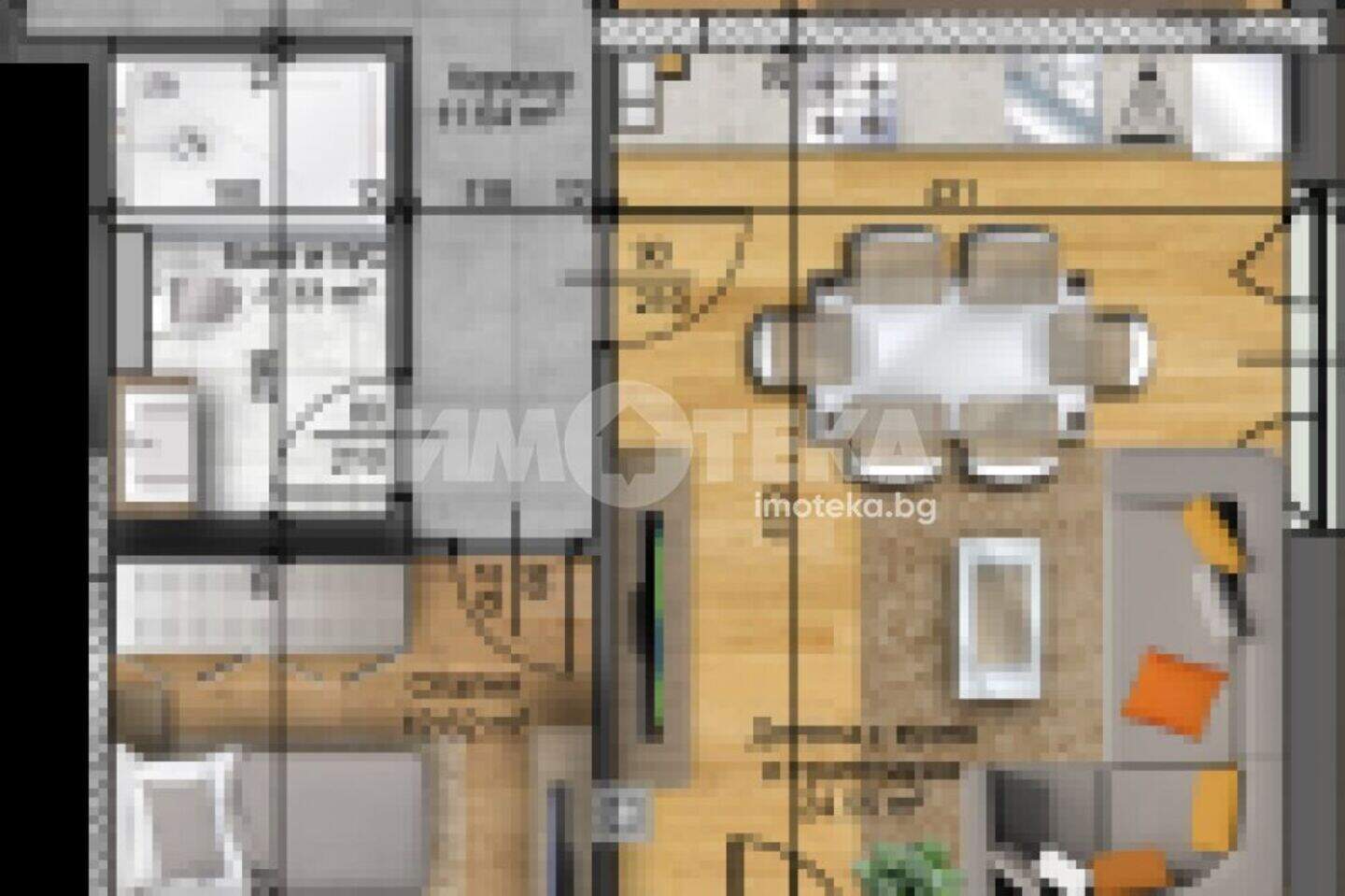 Dreizimmer Wohnung in Hristo Smirnenski, Plovdiv – Foto 4