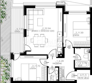 Verkauf - Wohnung in Malinowa Dolina,  Sovia