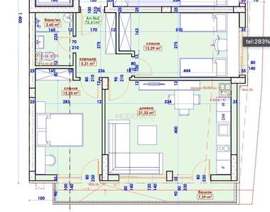 Vânzare - Apartament în Țentăr,  Burgas