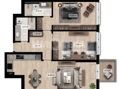 For sale - Apartment in Poligona,  Sofia