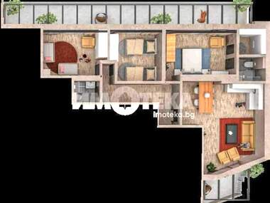 For sale - Apartment in Hristo Smirnenski,  Plovdiv