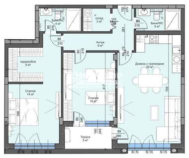 Vânzare - Apartament în Trakia,  Plovdiv