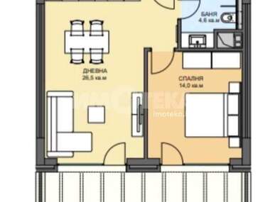For rent - Apartment in Manastirski livadi-Iztok,  Sofia