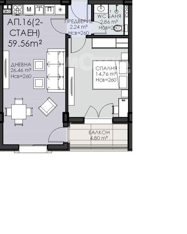 Verkauf - Wohnung in Owtscha Kupel,  Sovia