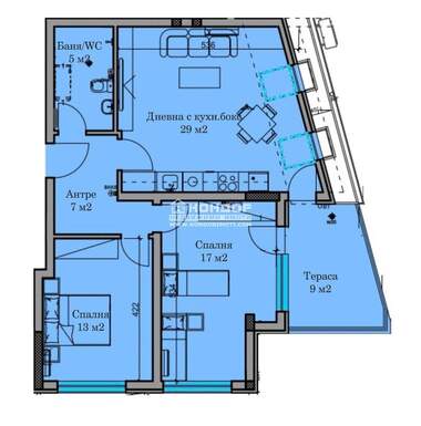 For sale - Apartment in Hristo Smirnenski,  Plovdiv