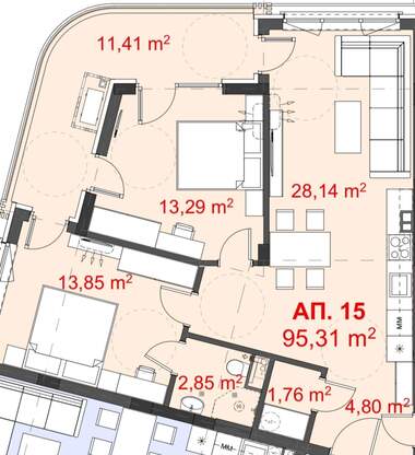 Продажа - Квартира в Крайморие,  Бургас
