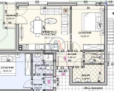 Vânzare - Apartament în Vinița,  Varna