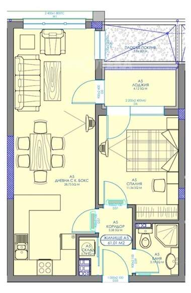 Satış - Apartman olarak Obelia 2,  Sofia