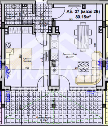 Verkauf - Wohnung in jeleznik-zentar,  Stara Zagora