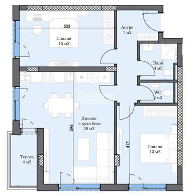 Vânzare - Apartament în Trakia,  Plovdiv