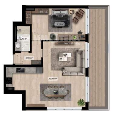 For sale - Apartment in Poligona,  Sofia