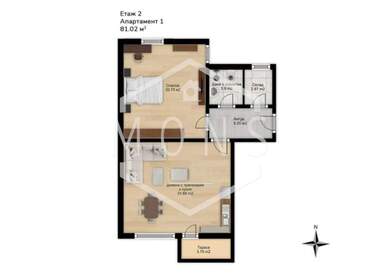 Satış - Apartman olarak Centar,  Gabrovo