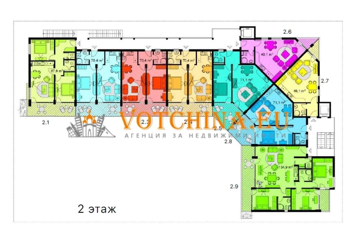 Cu mai multe camere Apartament în Sunny Beach, Burgas – fotografia 5