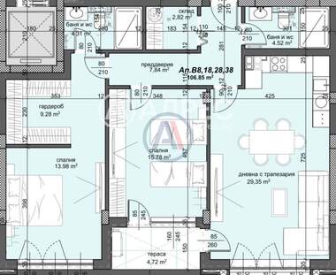 Vânzare - Apartament în Trakia,  Plovdiv
