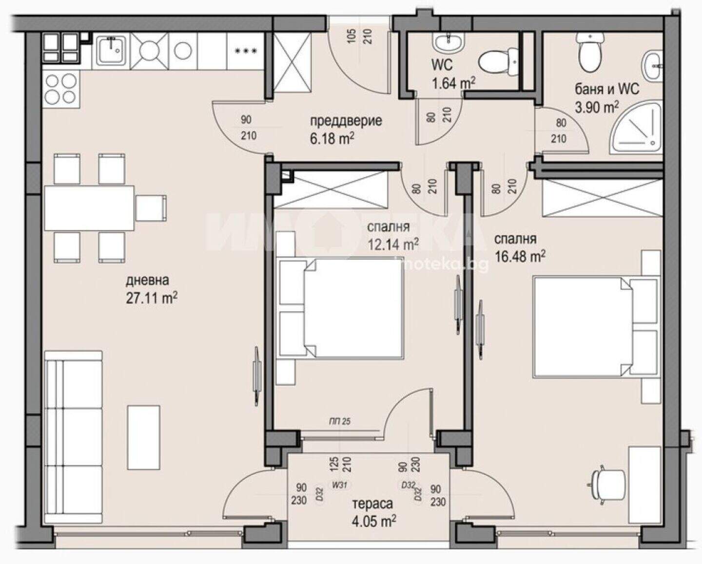 Üç odalı Apartman olarak Malinova Dolina, Sofia – fotoğraf 4