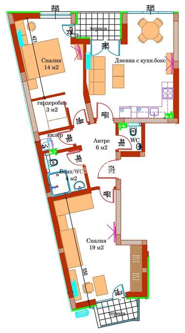 Vânzare - Apartament în Center,  Plovdiv