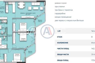 Продажа - Квартира в Кръстова вада,  София