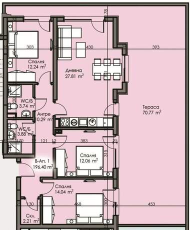 Satış - Apartman olarak Izgrev,  Burgas
