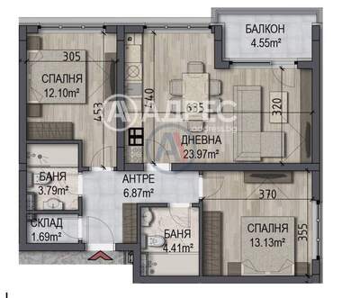 Verkauf - Wohnung in Owtscha Kupel,  Sovia