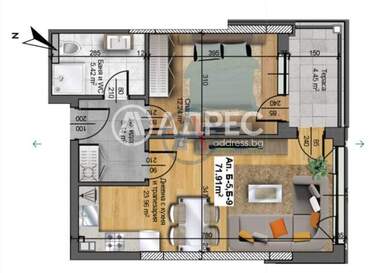 For sale - Apartment in Raion Zapaden,  Plovdiv