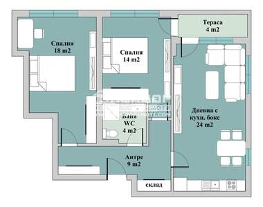 Vânzare - Apartament în Trakia,  Plovdiv