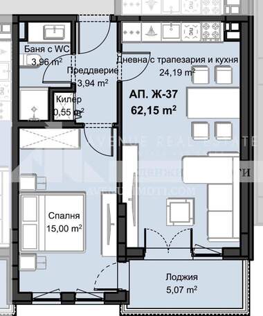 For sale - Apartment in Hristo Smirnenski,  Plovdiv
