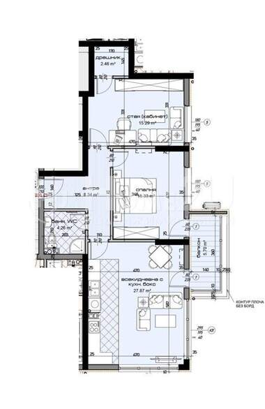 Verkauf - Wohnung in Mladost 2,  Warna
