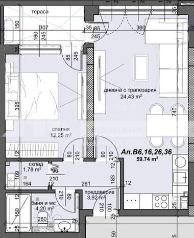 Продажба - Апартамент в Тракия,  Пловдив