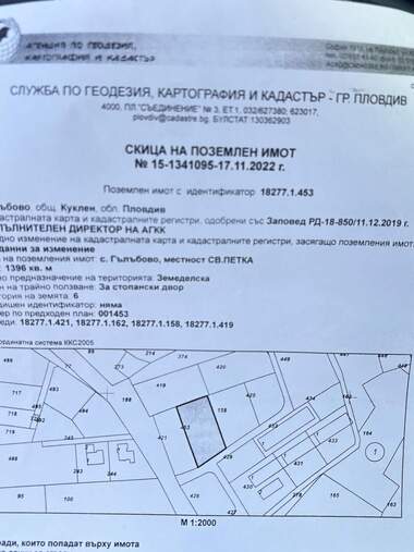 Vânzare - Teren agricol în Gradina,  Plovdiv