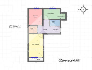 Verkauf - Wohnung in Waltschi Dol,  Warna