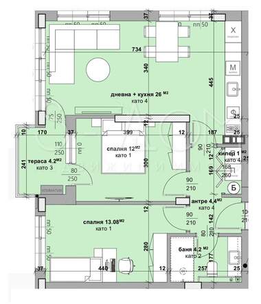 Продажа - Квартира в Самара-3,  Стара Загора