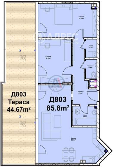 For sale - Apartment in Poligona,  Sofia