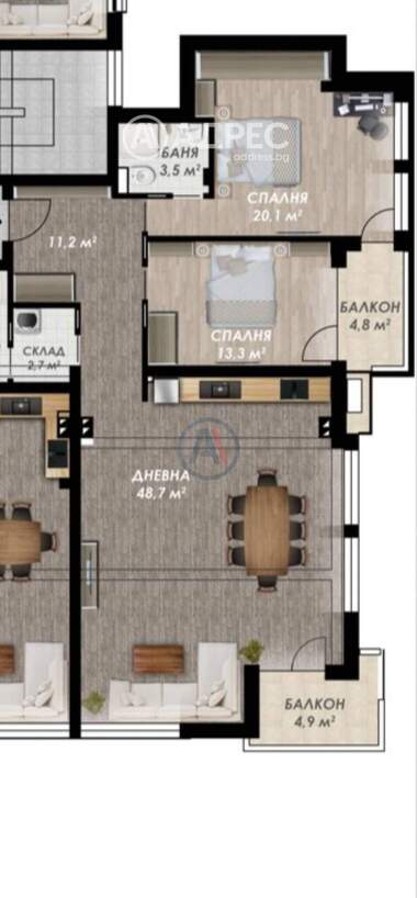 Vânzare - Apartament în Center,  Plovdiv