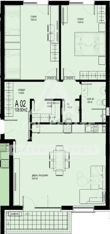 Verkauf - Wohnung in Hristo Smirnenski,  Plowdiw