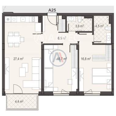 Satış - Apartman olarak Dragalevci,  Sofia