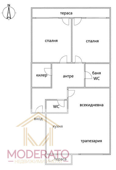 Vânzare - Apartament în Țentăr,  Burgas