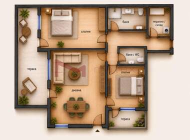 For sale - Apartment in Vazrajdane 3,  Varna