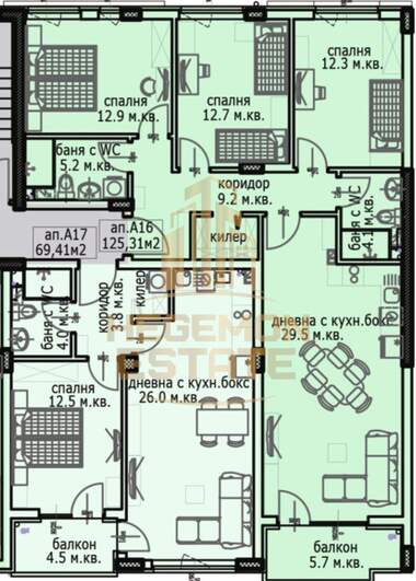 Продажа - Квартира в Кайсиева градина,  Варна