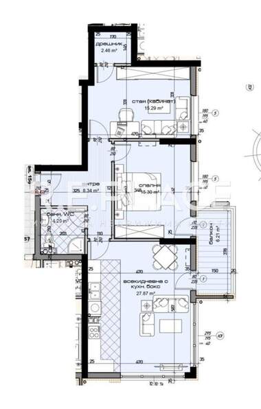 Verkauf - Wohnung in Mladost 1,  Warna