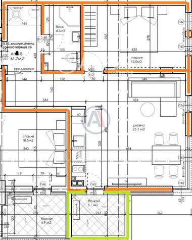 Vânzare - Apartament în Kaîsieva gradina,  Varna