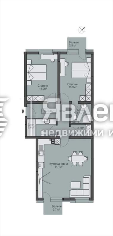 For sale - Apartment in Krasno selo,  Sofia