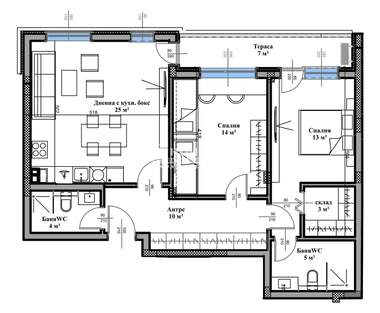 Satış - Apartman olarak Vastaniçeski,  Plovdiv