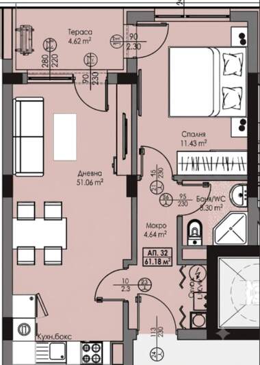Satış - Apartman olarak Madika,  Burgas