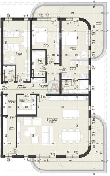 For sale - Apartment in Trakia,  Plovdiv