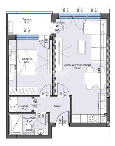 Vânzare - Apartament în Trakia,  Plovdiv