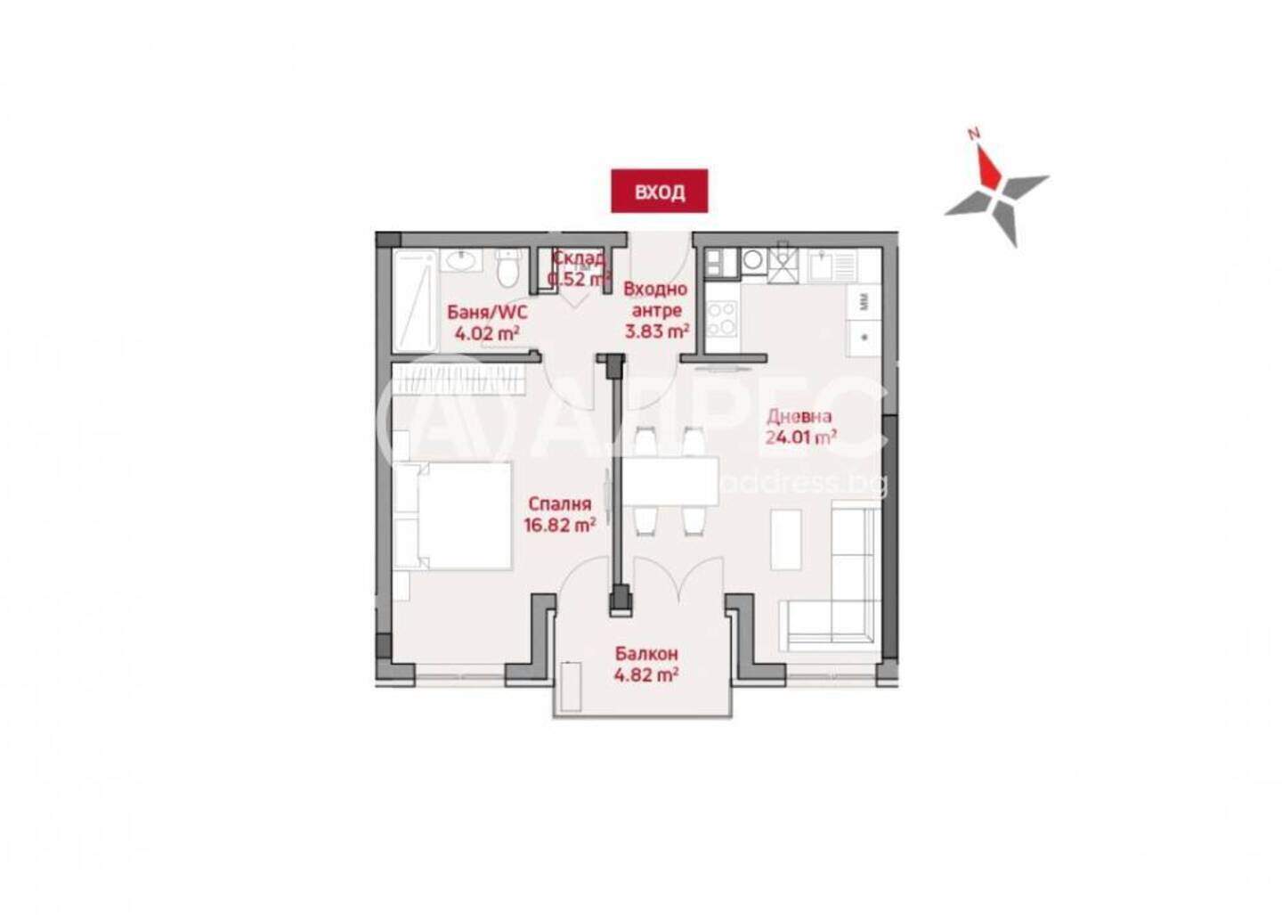 İki odalı Apartman olarak Manastirski livadi-Iztok, Sofia – fotoğraf 4