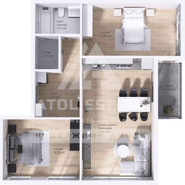 Vânzare - Apartament în Iujen,  Plovdiv