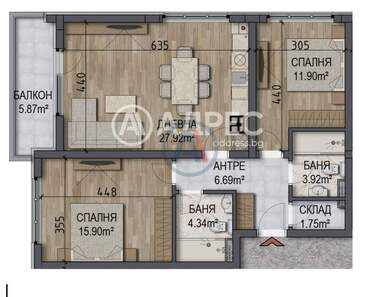 Verkauf - Wohnung in Owtscha Kupel,  Sovia