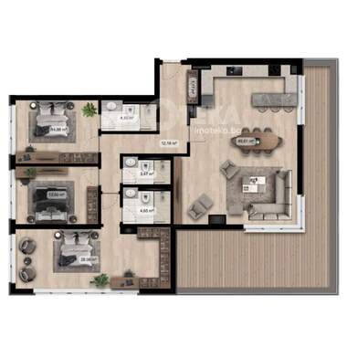 For sale - Apartment in Poligona,  Sofia